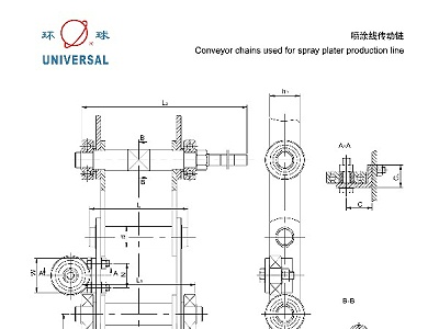 喷涂线传动链-喷涂生产线-输送链-环球链条-链条厂家-非标定制-非标链条-链条定制-链条选型-链条型号-链条样册-链条尺寸-链条参数表