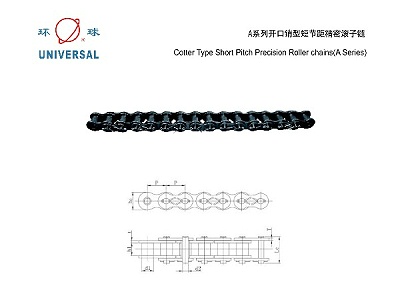 A系列开口销型短节距精密滚子链_单排