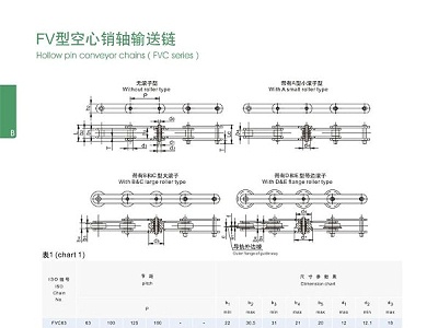 FV型空心销轴输送链